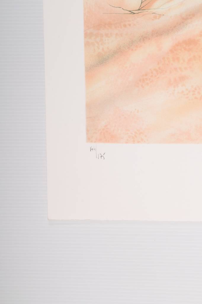 Detail b: Allain Renoux, geb. 1944, Printemps, Farblithographie auf Bütten, handsigniert und nummeriert 144/175, Blattgr. ca. 76x56 cm