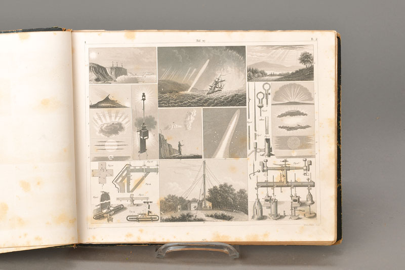 J. G. Heck, Plates, Vol. I, betreffend Mathematik und Astronomie, Naturalistische Wissenschaften, Geografie, Geschichte, Ethnologie, New York, 140 ...