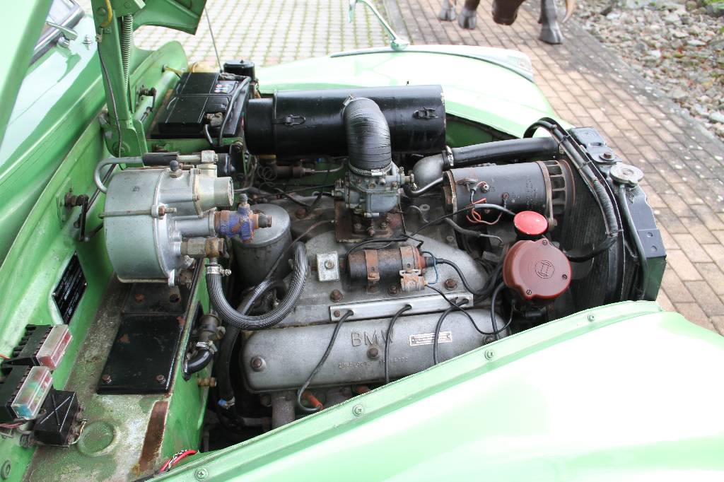 Detail e: BMW 501/6 Baur Cabriolet Barockengel, EZ 07.1955, Laufleistung 47.187 miles abgelesen, HU 08.2016, H-zulassungsfähig, 74 kW/ 100 PS, 8-Zylinder, ...