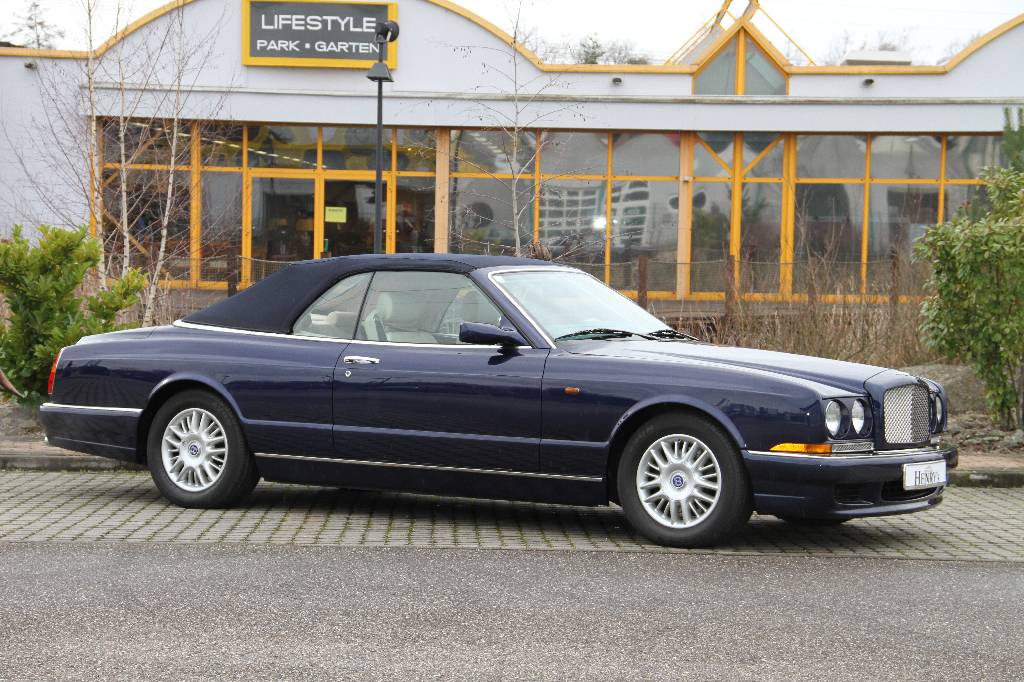 Bentley Azure Cabriolet, EZ 06.1999, Laufleistung ca. 51.366 km, HU Österreich, 286 kW/ 389 PS, 8-Zylinder, Automatikgetriebe, dunkelblau, Vollleder ...
