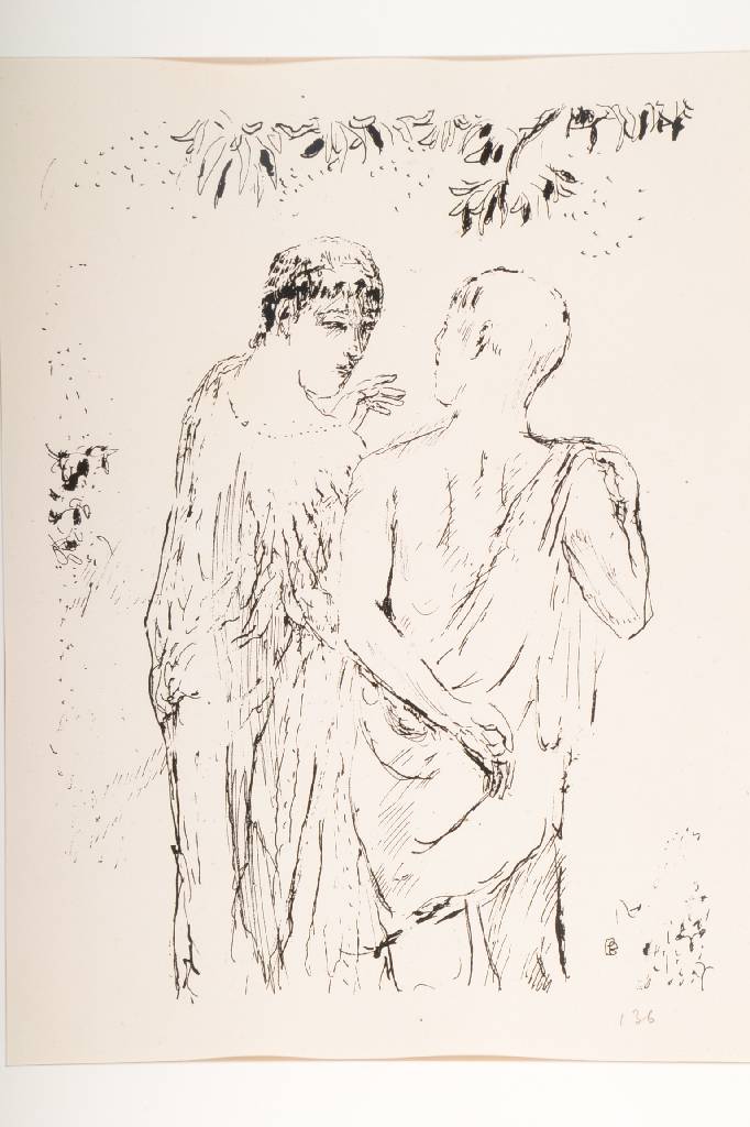 Detail b: Pierre Bonnard, 1867-1947, Konvolut aus dreiLithographien auf Bütten, La vie de Sainte Monique, Auflage 340 Exemplare, Bouvet 111, Ambroise Vollard, ...
