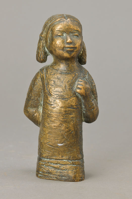 Karl Kluth, 1898-1972, Bronzeskulptur, signiert, Gießerstempel Schmäke Düsseldorf, H. ca. 19 cm