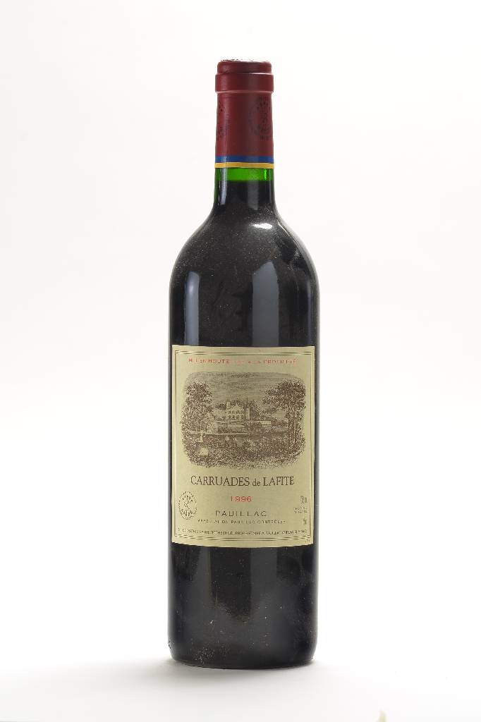 1 Flasche 1996 Carruades de Lafite, Pauillac, Domaines de Barons de Rothschild, ca. high fill, ca. 75 cl., 13% Vol., unverkostet, Etikett l. ...