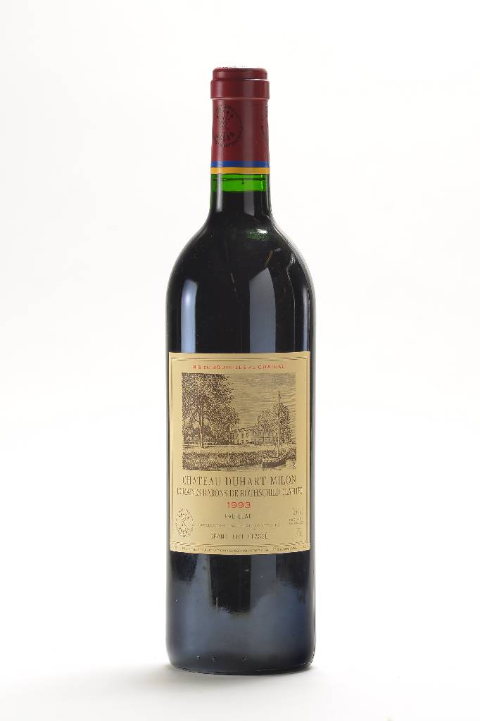 1 Flasche 1993 Chateau Duhart-Milon, Domaines Barons de Rothschild (Lafite), Pauillac, Grand Cru Classe, ca. 75 cl., 12,55 Vol., ca. into neck , ...