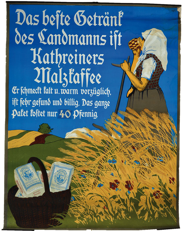 4 antike Werbeplakate, 20er-30er Jahre, Gütermann´s Nähseide mit Zwergendarstellungen und Insekten, ( 2 x), Gütermanns´s Näheseide mit ...