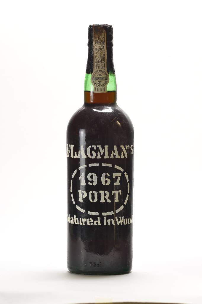 1 Flasche 1967 Flagman Port, 1991 in die Flasche abgefüllt, ca. into neck, ca. 75 cl, 20% Vol., Bottled and shipped by Barros, Almeida & CA. Vinhos ...