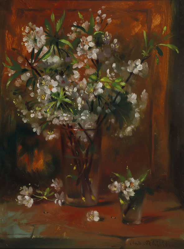 Vladimir Ruzicka, 1913 - ?, Konvolut aus 5 Gemälden, Stillleben, Öl/Holz bzw. Öl/Malplatte, jeweils signiert, ca. 44x32 cm / 41,5x31 cm / 43x32 cm ...