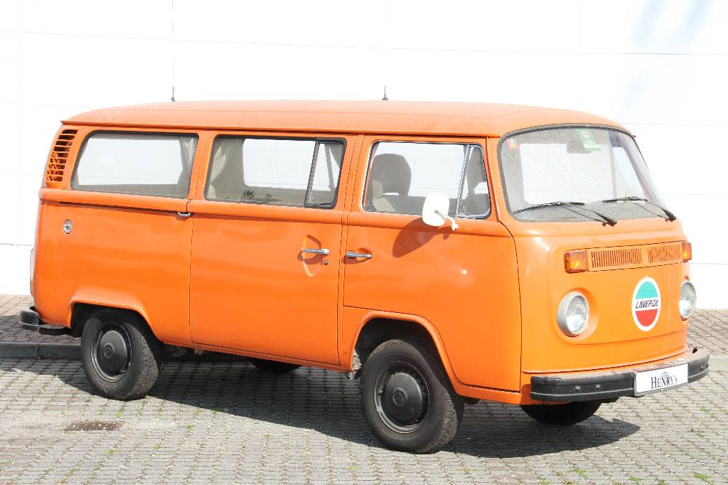VW Transporter T2, EZ 12.1975, Laufleistung ca. 55.493 km, H-zulassungsfähig, 51 kW/ 69 PS, 4-Zylinder, 4-Gang Schaltgetriebe, original orange, ...