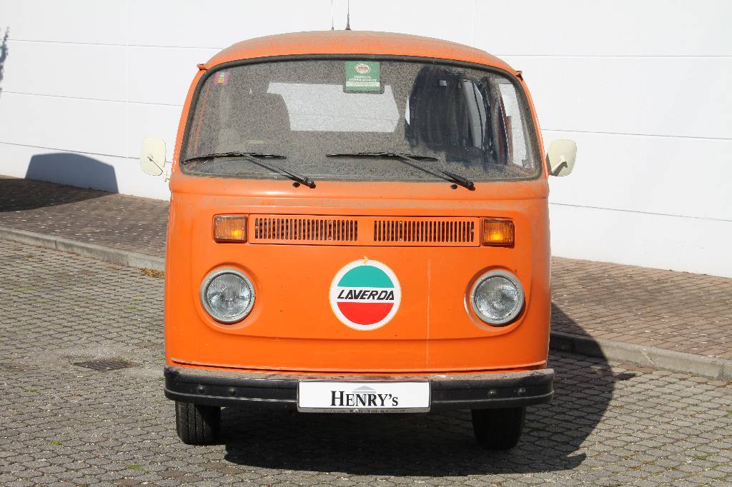 Detail a: VW Transporter T2, EZ 12.1975, Laufleistung ca. 55.493 km, H-zulassungsfähig, 51 kW/ 69 PS, 4-Zylinder, 4-Gang Schaltgetriebe, original orange, ...