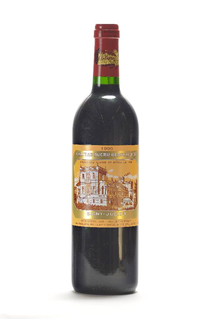 1 Flasche 1995 Chateau Ducru-Beaucaillou, Saint-Julien, Grand Cru Classe, ca. into neck,ca. 75 cl, 13 % Vol., unverkostet, sehr guter ...
