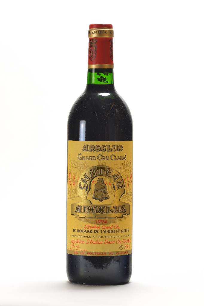 8 Flaschen 1994 Chateau Angelus, St.Emilion,Grand Cru, je ca. 75 cl., je ca. top shoulder, je ca. 13 % Vol., unverkostet, sehr guter ...