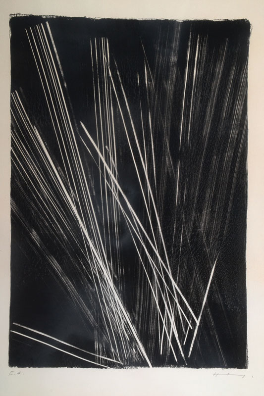 Hans Hartung, 1904-1989, Lithographie, handsigniert, bez. E.A., ca. 62x42cm, u.Gl., R.