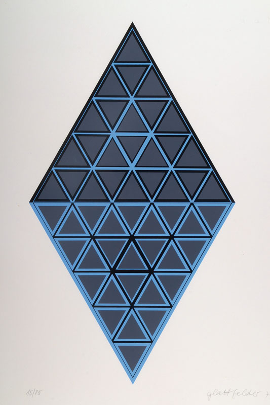 Hans-Jörg Glattfelder, geb. 1939 Zürich, international bekannter Schweizer Maler, namhafter Vertreter der Konstruktiven Kunst und der OP-Art, ...