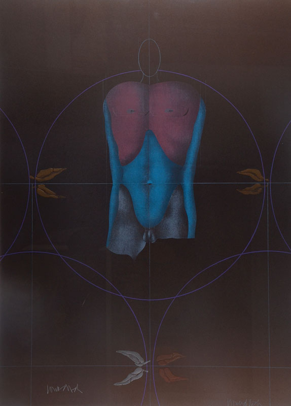 Paul Wunderlich, 1927 Eberswalde - 2010 Saint-Pierre-de-Vassols, international bekannter Künstler des Neusurrealismus samt erotischer Themen, hier: ...