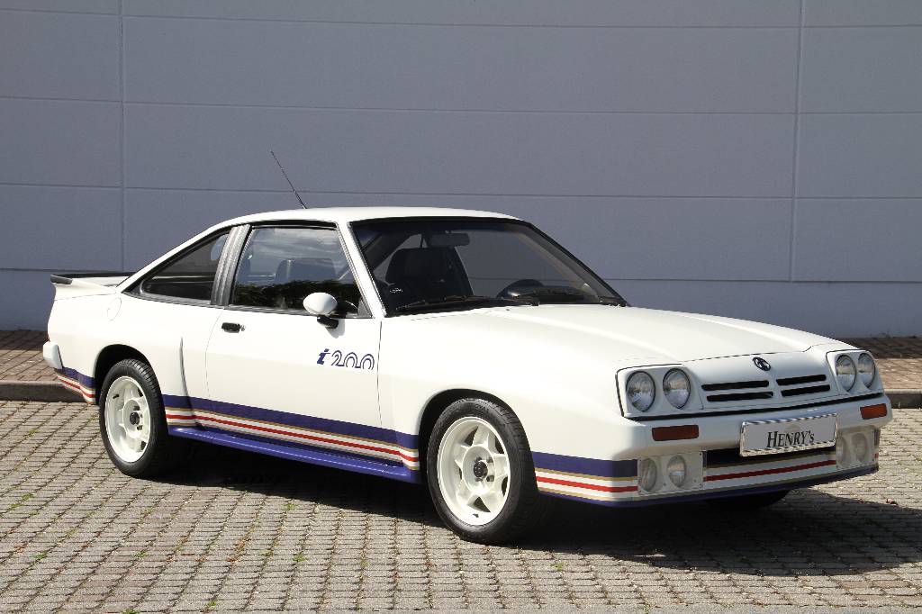 Opel Manta i200, EZ 01.1984, Laufleistung ca. 23.623 km abgelesen, H-zulassungsfähig, 92 kW/125 PS, 4-Zylinder, 5-Gang Schaltgetriebe, weiß, ...