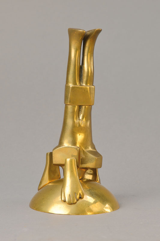 Michael Schoenholtz, geb. 1937, Bronzeskulptur, signiert und nummeriert 21/100, Monogramm, datiert 80, Gießerstempel Kraas, H. ca. 20.5 cm