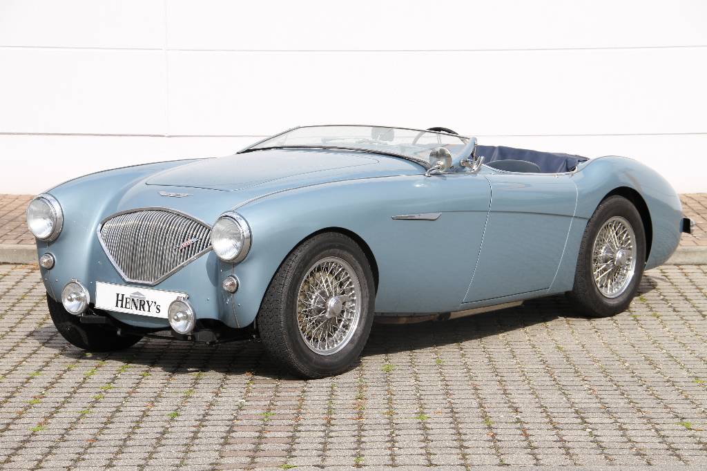 Austin Healey 100/4 BN1, EZ 07.1955, 2. Hand in Deutschland, Laufleistung ca. 62.000 miles abgelesen, H-Zulassung, 67 kW/ 91 PS, 4- Zylinder, 3-Gang ...