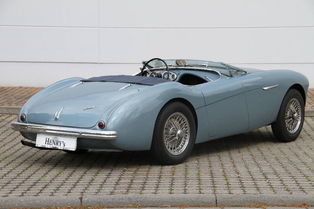 Detail b: Austin Healey 100/4 BN1, EZ 07.1955, 2. Hand in Deutschland, Laufleistung ca. 62.000 miles abgelesen, H-Zulassung, 67 kW/ 91 PS, 4- Zylinder, 3-Gang ...