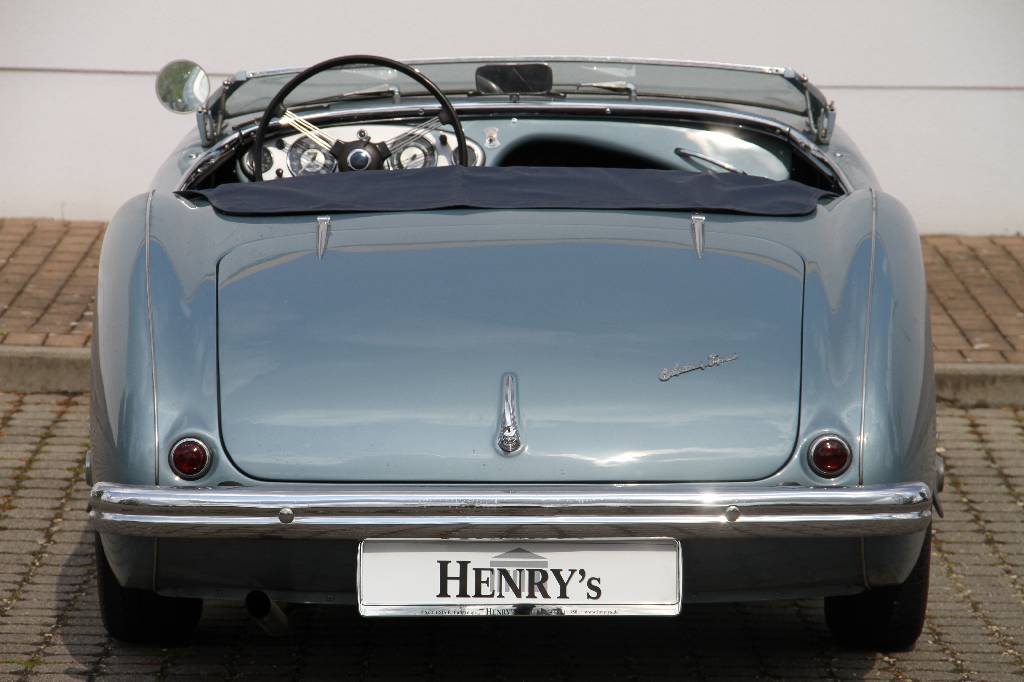 Detail c: Austin Healey 100/4 BN1, EZ 07.1955, 2. Hand in Deutschland, Laufleistung ca. 62.000 miles abgelesen, H-Zulassung, 67 kW/ 91 PS, 4- Zylinder, 3-Gang ...