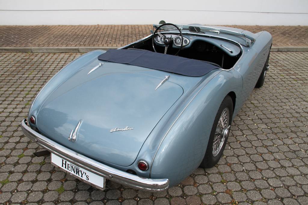 Detail g: Austin Healey 100/4 BN1, EZ 07.1955, 2. Hand in Deutschland, Laufleistung ca. 62.000 miles abgelesen, H-Zulassung, 67 kW/ 91 PS, 4- Zylinder, 3-Gang ...