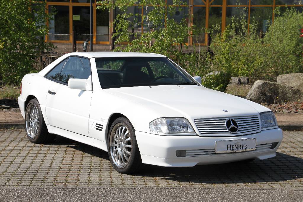 Mercedes-Benz SL 280 R 129, EZ 07.1994, 2. Hand, Laufleistung ca. 50.000 km abgelesen, 142 kW/ 193 PS, 6-Zylinder, 5-Gang Schaltgetriebe, weiß, ...