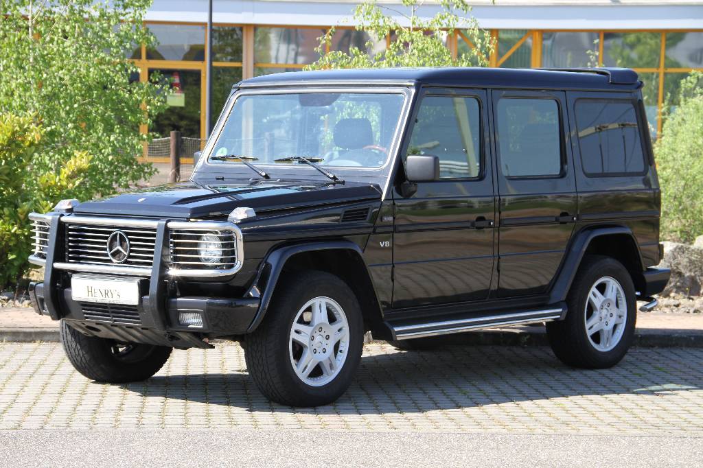 Mercedes-Benz G 500, EZ 02.1999, 2. Hand, Laufleistung ca. 94.050 km, HU 11.2017, 218 kW/ 296 PS, 8-Zylinder, Automatikgetriebe, schwarz, Leder ...