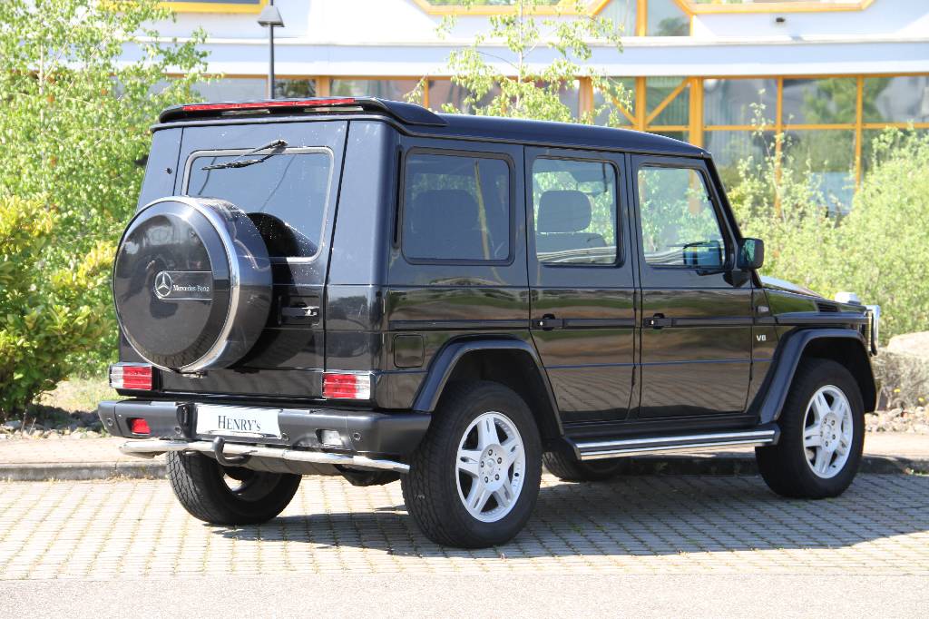 Detail a: Mercedes-Benz G 500, EZ 02.1999, 2. Hand, Laufleistung ca. 94.050 km, HU 11.2017, 218 kW/ 296 PS, 8-Zylinder, Automatikgetriebe, schwarz, Leder ...