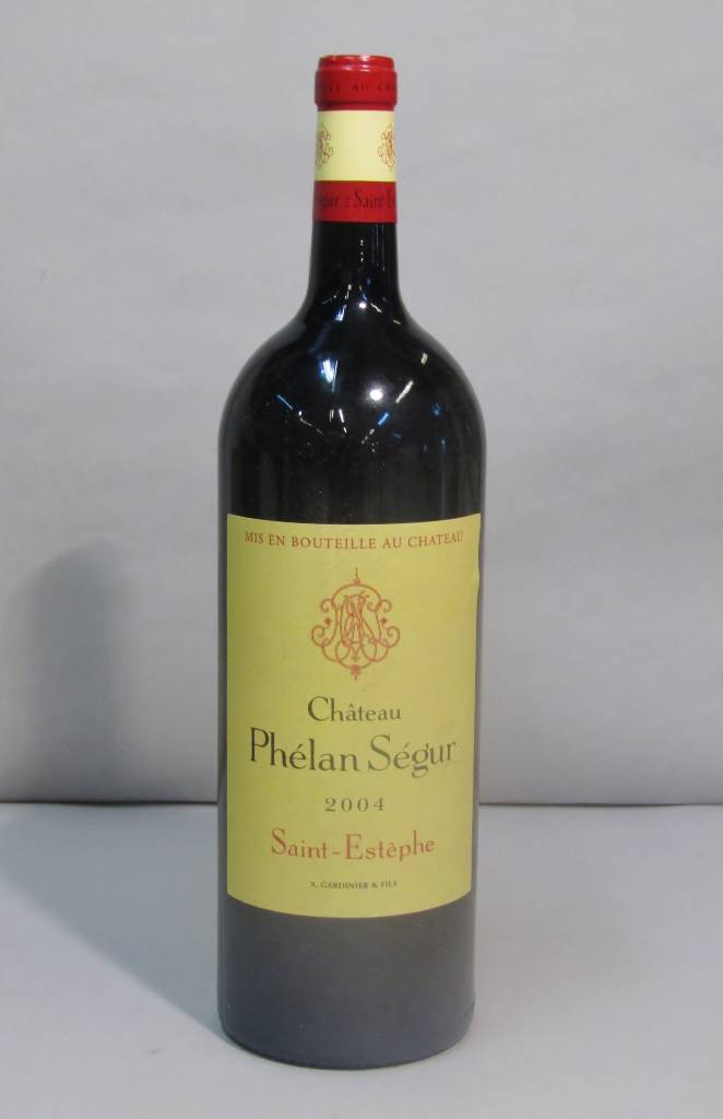 4 Magnumflaschen 2004 Chateau Phelan Segur, Saint-Estephe, je ca. 150 cl, je ca. into neck, 13% Vol., unverkostet, sehr selten in dieserForm im ...