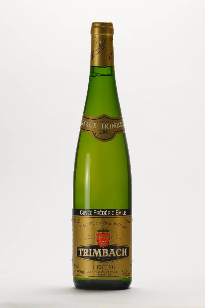 5 Flaschen 2001 Alsace Trimbach Cuvee FredericEmile, Riesling, je ca. 75 cl, 12,5% Vol., Abstand zwischen Wein und Kapsel: ca. 0,5 cm, unverkostet, ...