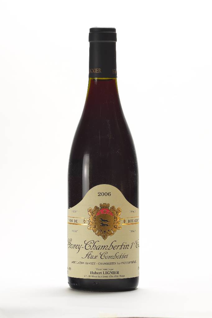 7 Flaschen 2006 Hubert Lignier Gevrey -Chambertin, Aux Combottes, Premier Cru, je ca. 75 cl, ca. 13% Vol., je bis zur Kapsel gefüllt, unverkostet, ...