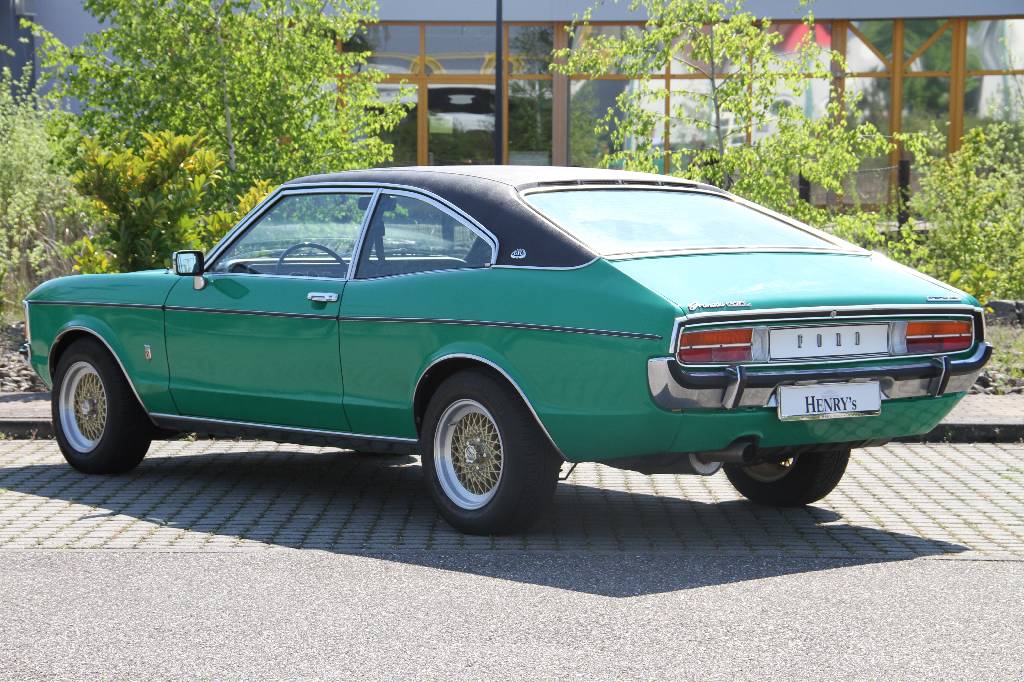 Detail a: Ford Granada GXL, EZ 12.1973, Laufleistung ca. 86.840 km, H-Zulassung, 92 kW/ 125 PS, 6- Zylinder, Automatikgetriebe, grün, schwarz, Getriebe ...