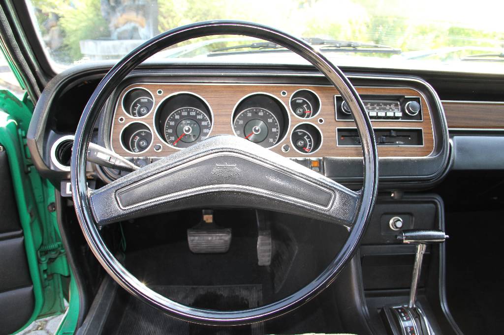 Detail f: Ford Granada GXL, EZ 12.1973, Laufleistung ca. 86.840 km, H-Zulassung, 92 kW/ 125 PS, 6- Zylinder, Automatikgetriebe, grün, schwarz, Getriebe ...