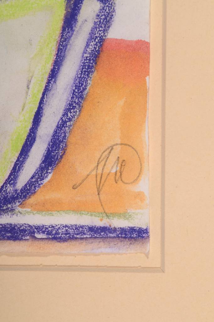 Detail a: Markus Lüpertz, geb. 1941, Mischtechnik/ Aquarell auf Papier, rechts unten signiert, 2014, Provenienz: Atelier des Künstlers, ca. 30x21 cm, unter ...