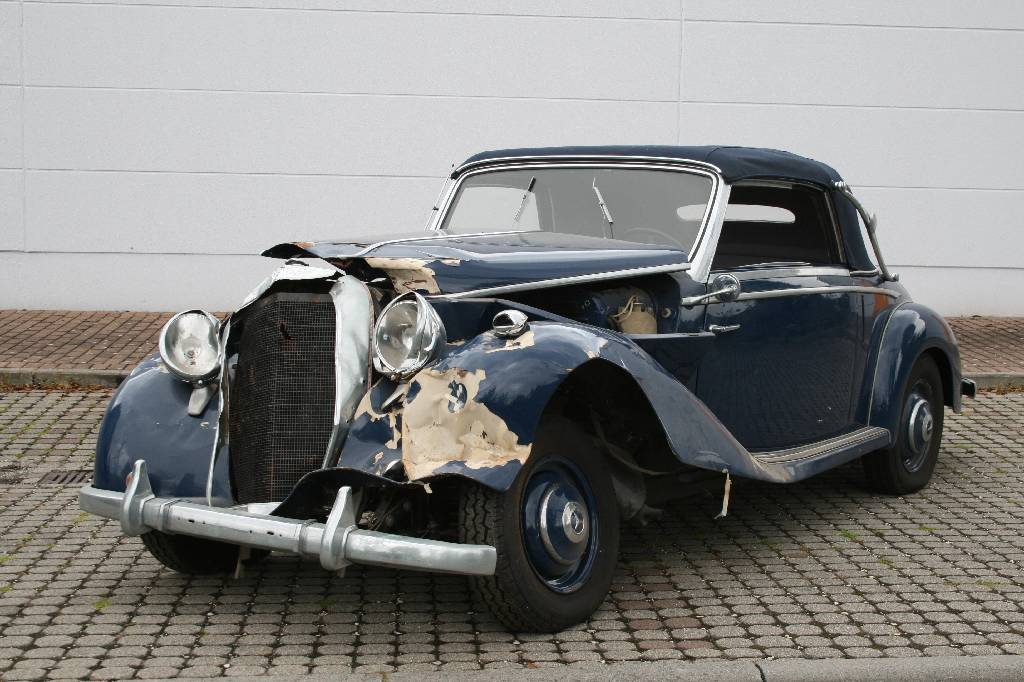 Mercedes-Benz 170 S Cabrio, Fahrgestellnummer 13604209979, EZ 07.1950, 2. Hand, Laufleistung ca. 500 km nach Restaurierung, H- zulassungsfähig, 38 ...