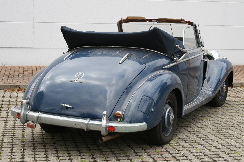 Detail e: Mercedes-Benz 170 S Cabrio, Fahrgestellnummer 13604209979, EZ 07.1950, 2. Hand, Laufleistung ca. 500 km nach Restaurierung, H- zulassungsfähig, 38 ...