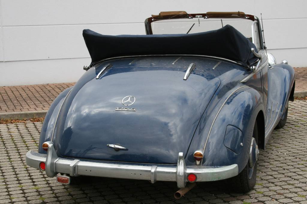 Detail f: Mercedes-Benz 170 S Cabrio, Fahrgestellnummer 13604209979, EZ 07.1950, 2. Hand, Laufleistung ca. 500 km nach Restaurierung, H- zulassungsfähig, 38 ...