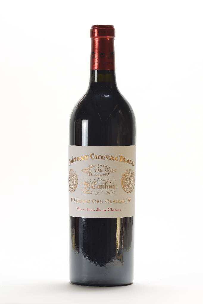 1 Flasche 2006 Chateau Cheval Blanc, Saint Emilion, Premier Grand Cru Classe, ca. into neck, ca. 75 cl, ca. 14 % Vol., unverkostet, in Originalpapier ...
