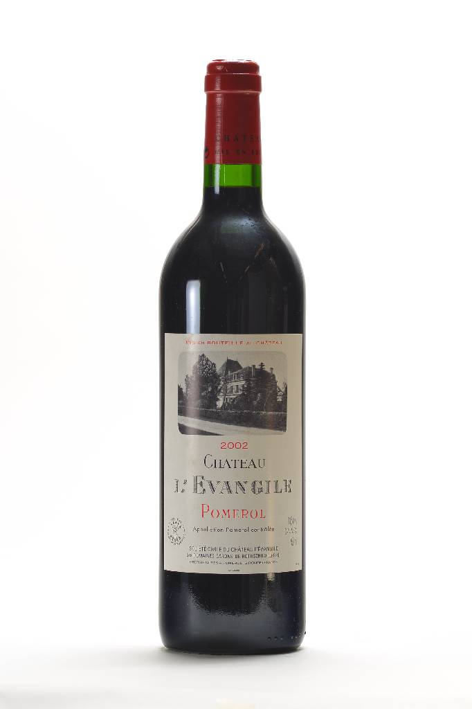 3 Flaschen 2002 Chateau L'Evangile, Pomerol,Domaines Barons de Rothschild, je ca. 13,5 % Vol., je ca. 75 cl, unverkostet, je ca. high fill, 90 ...
