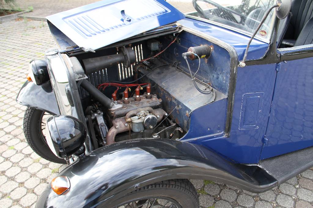 Detail g: Austin 7 Tourer Cabrio, Fahrgestellnummer B62674, EZ 30.07.1932, 2. Hand, Laufleistung k.a. H-Zulassung ja, 8 kW/ 11 PS, 4-Zylinder, 4-Gang ...
