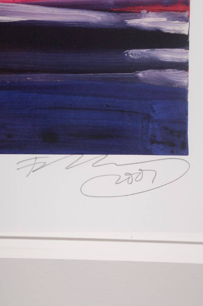 Detail a: Rainer Fetting, geb. 1949, N.Y. cab, Farblithographie, handsigniert und datiert 2001, mit Widmung, Motiv ca. 71x53 cm, Blattgr. ca. 86x65,5 cm, unter ...
