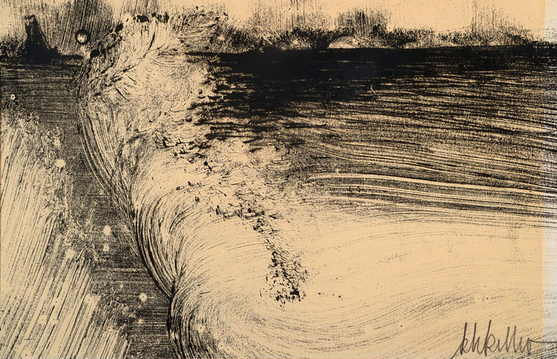 Detail a: Klaus Heinrich Keller, geb. 1938 Godramstein/Pfalz, Meisterschüler von Prof. Berger-Bergner, hier: Konvolut aus zwei Lithographien, je handsigniert, ...