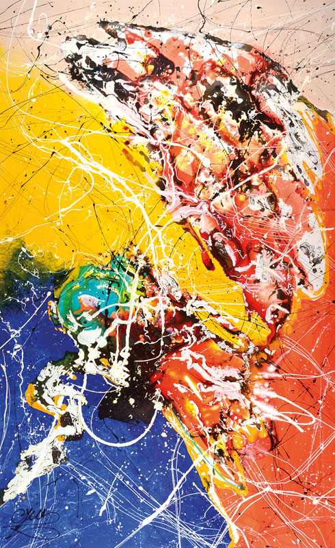 Caroline Vis (CJVIS), geb. 1965, zeitgenössische Niederländische Künstlerin, zahlreiche Ausstellungen im In- und Ausland, hier: Parallel Universe ...