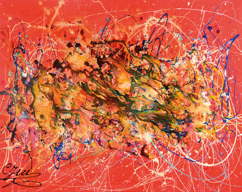 Caroline Vis (CJVIS), geb. 1965, zeitgenössische Niederländische Künstlerin, zahlreiche Ausstellungen im In- und Ausland, hier: Burning Love, ...