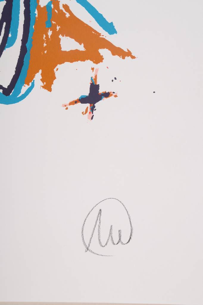 Detail a: Markus Lüpertz, geb. 1941, Konzert in Münster 2014, Farbserigraphie, handsigniert und nummeriert e.a., Blattgr. ca. 89x58 cm