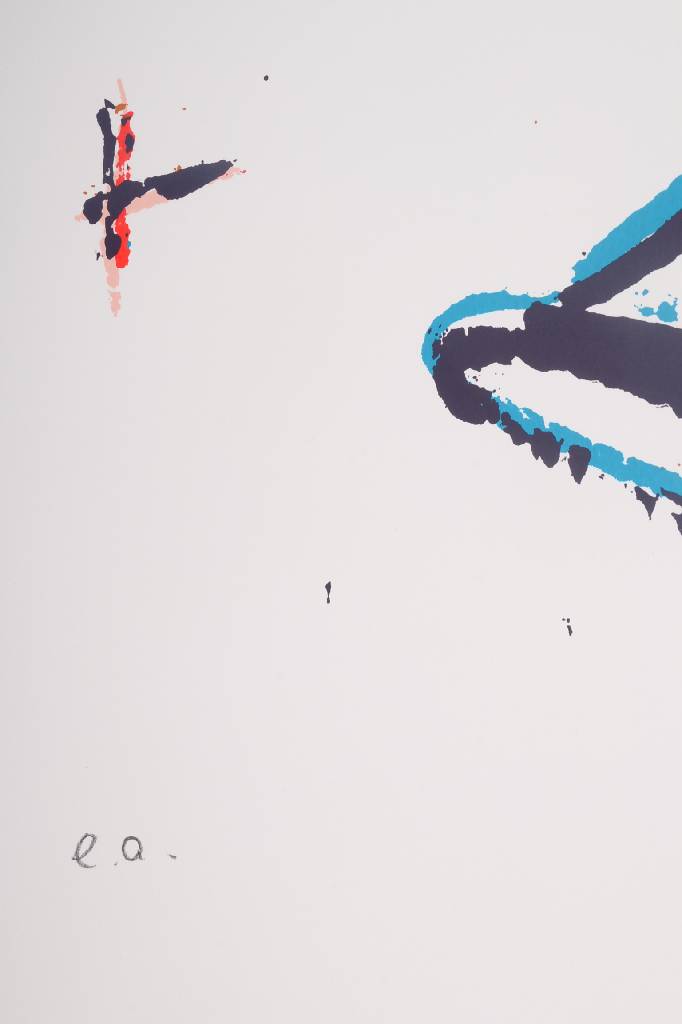 Detail b: Markus Lüpertz, geb. 1941, Konzert in Münster 2014, Farbserigraphie, handsigniert und nummeriert e.a., Blattgr. ca. 89x58 cm