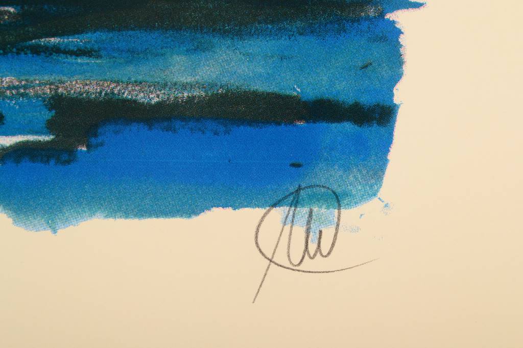 Detail a: Markus Lüpertz, geb. 1941, Wirtschaft und Hafen, 2003, Farbserigraphie, handsigniert und nummeriert e.a., Blattgr. ca. 53,5x75,5 cm