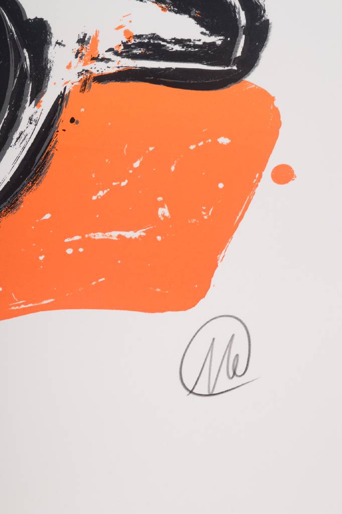 Detail a: Markus Lüpertz, geb. 1941, Jazz Rally 2002, Farbserigraphie, handsigniert und nummeriert e.a., Blattgr. ca. 106,5x76,5 cm