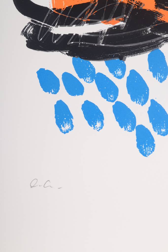 Detail b: Markus Lüpertz, geb. 1941, Jazz Rally 2002, Farbserigraphie, handsigniert und nummeriert e.a., Blattgr. ca. 106,5x76,5 cm