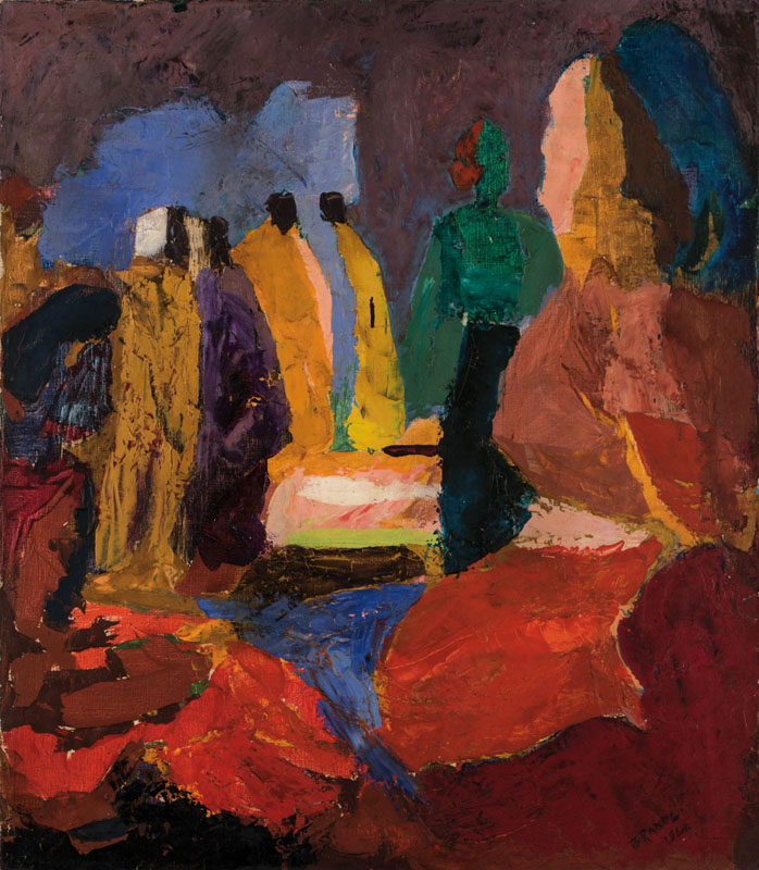 Josef Brandl, 1911-1965, Öl/Lwd, rechts unten signiert und datiert 1962, ca. 80x70 cm