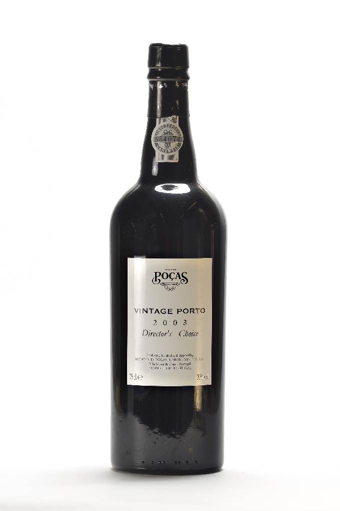 28 Flaschen 2003 Porto Pocas Vintage Port, Director's Choice, je ca. 75 cl, je ca. 20 % Vol., Füllstände je ca. into neck, in jeweiligem ...